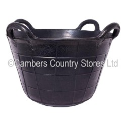 Red Gorilla Tyre Rubber Feed Basket Four Handled 37 Litre
